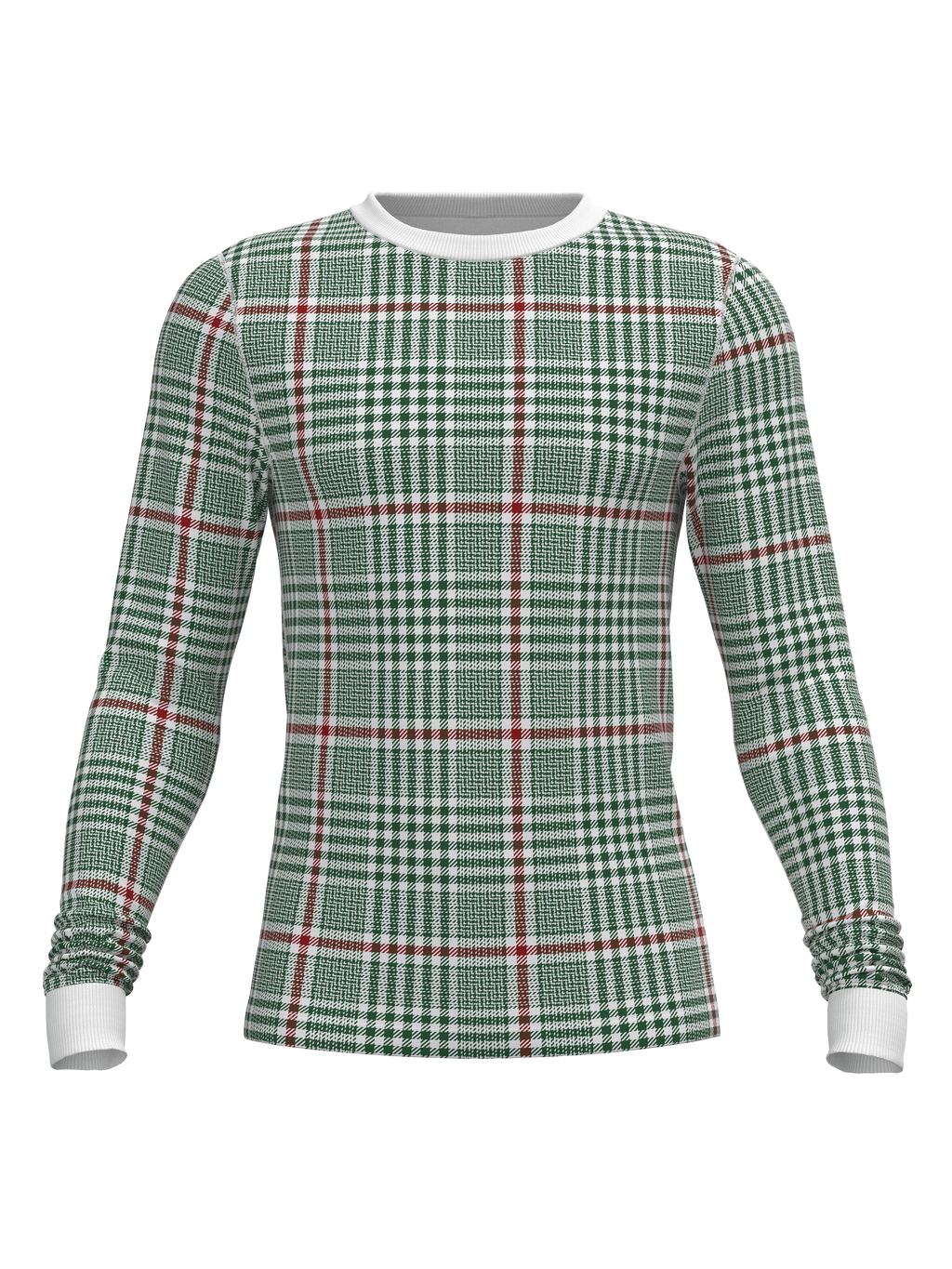 Christmas Soft Plaid Long Sleeve Top (Men's)