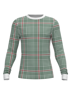 Christmas Soft Plaid Long Sleeve Top (Men's)