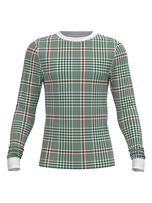Christmas Soft Plaid Long Sleeve Top (Men's)