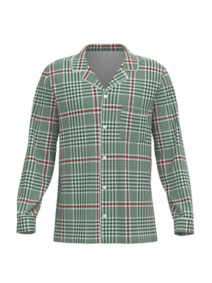 Christmas Soft Plaid Button Down Top (Unisex)