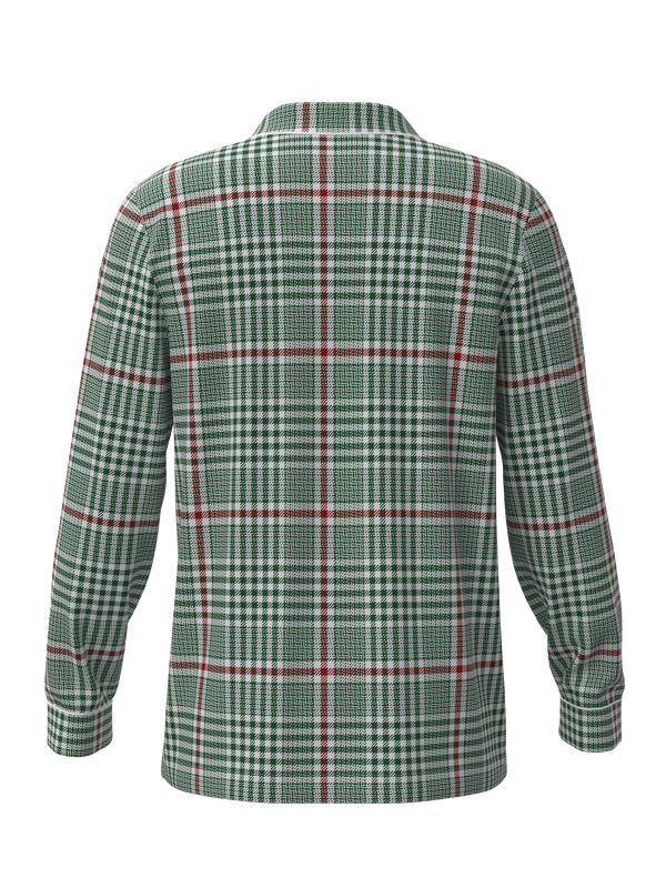 Christmas Soft Plaid Button Down Top (Unisex)