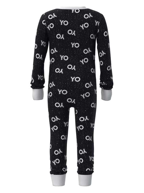 Kids black online onesie