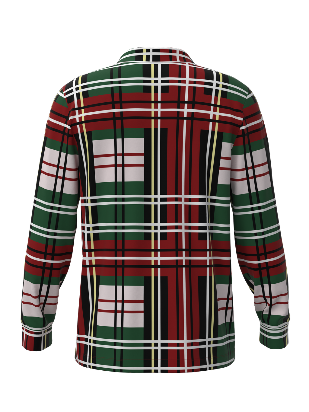 Christmas Plaid  Button Down Top (Unisex)