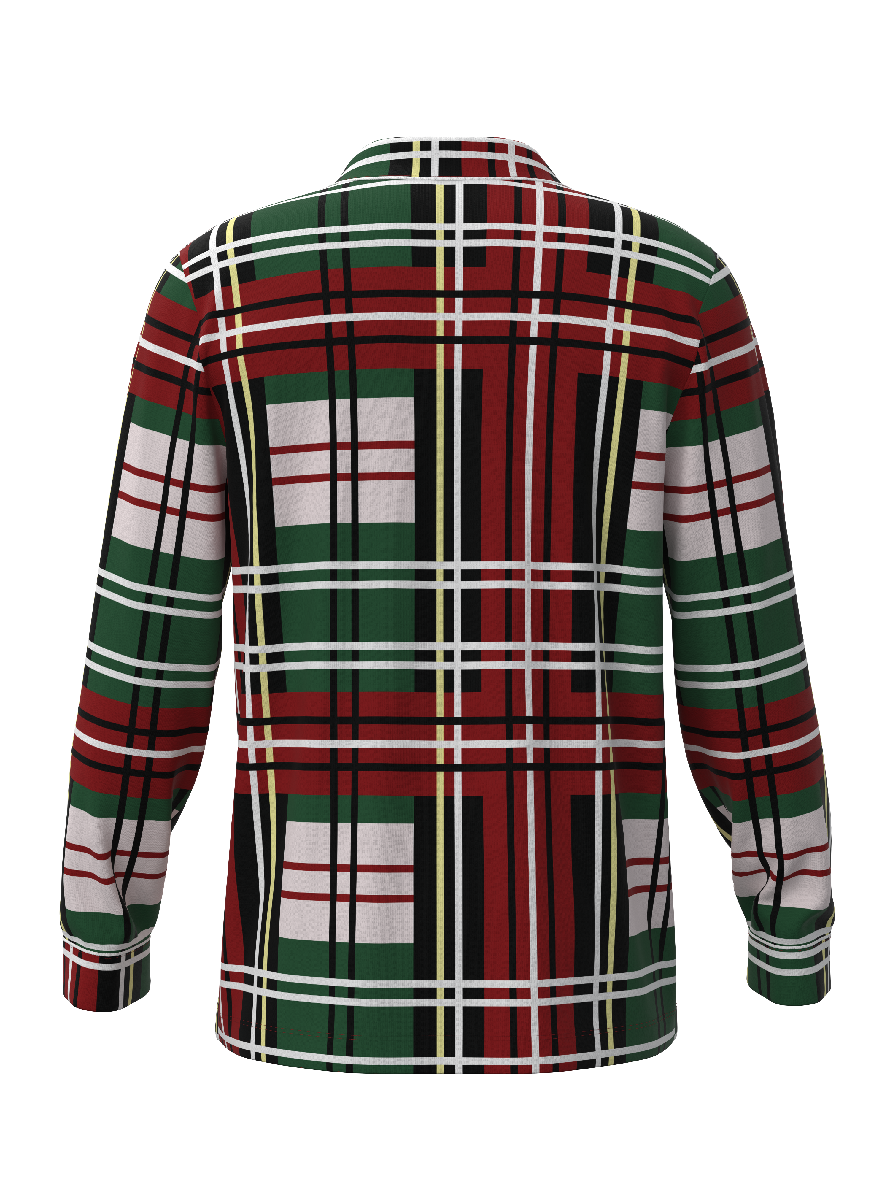 Christmas Plaid  Button Down Top (Unisex)