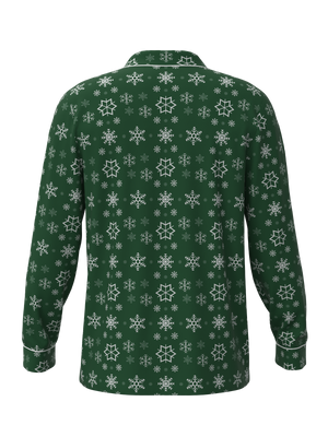 Christmas Snowflake Button Down Top (Unisex)