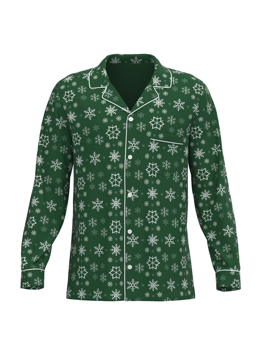 Christmas Snowflake  Button Down Top (Unisex)
