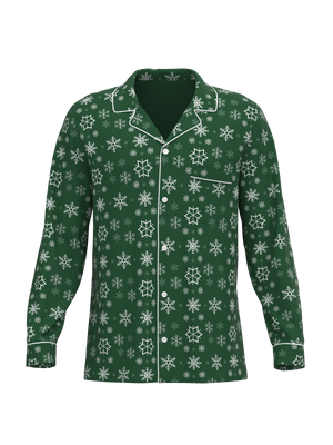 Christmas Snowflake Button Down Top (Unisex)