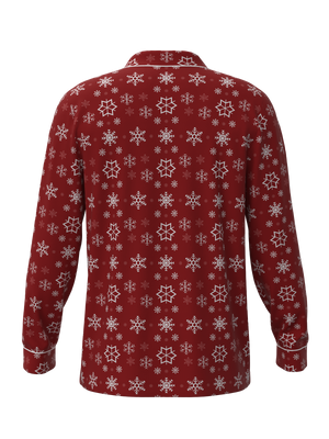 Christmas Snowflake Button Down Top (Unisex)