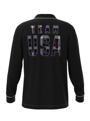 Team USA Plaid Button Down Long Sleeve Tops (Men's)