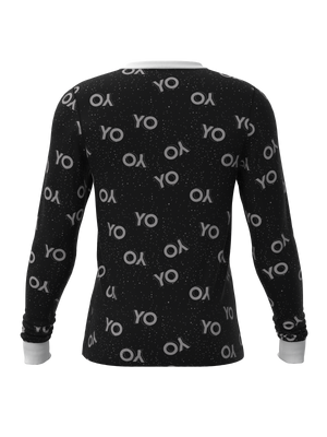 Christmas Black Santa Top (Men's)