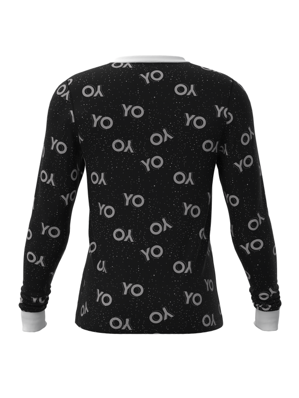 Christmas Black Santa Top (Men's)