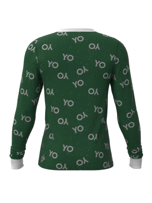 Christmas Black Santa Top (Men's)