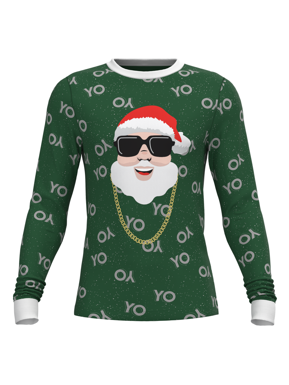 Christmas White Santa Top (Men's)