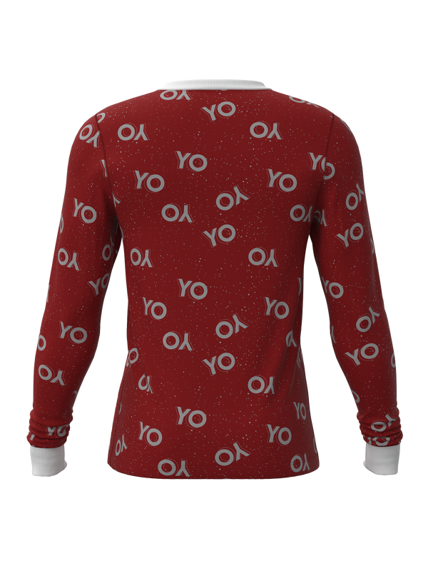 Christmas Black Santa Top (Men's)