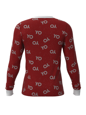 Christmas White Santa Top (Men's)