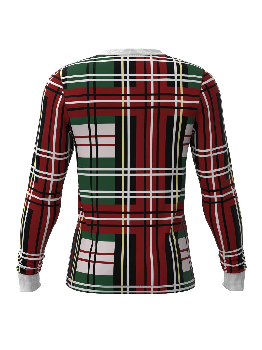 Christmas Plaid Long Sleeve Top (Men's)