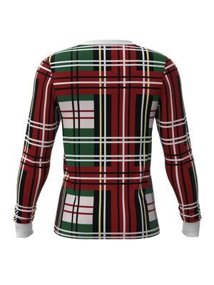 Christmas Bold Plaid Long Sleeve Top (Men's)