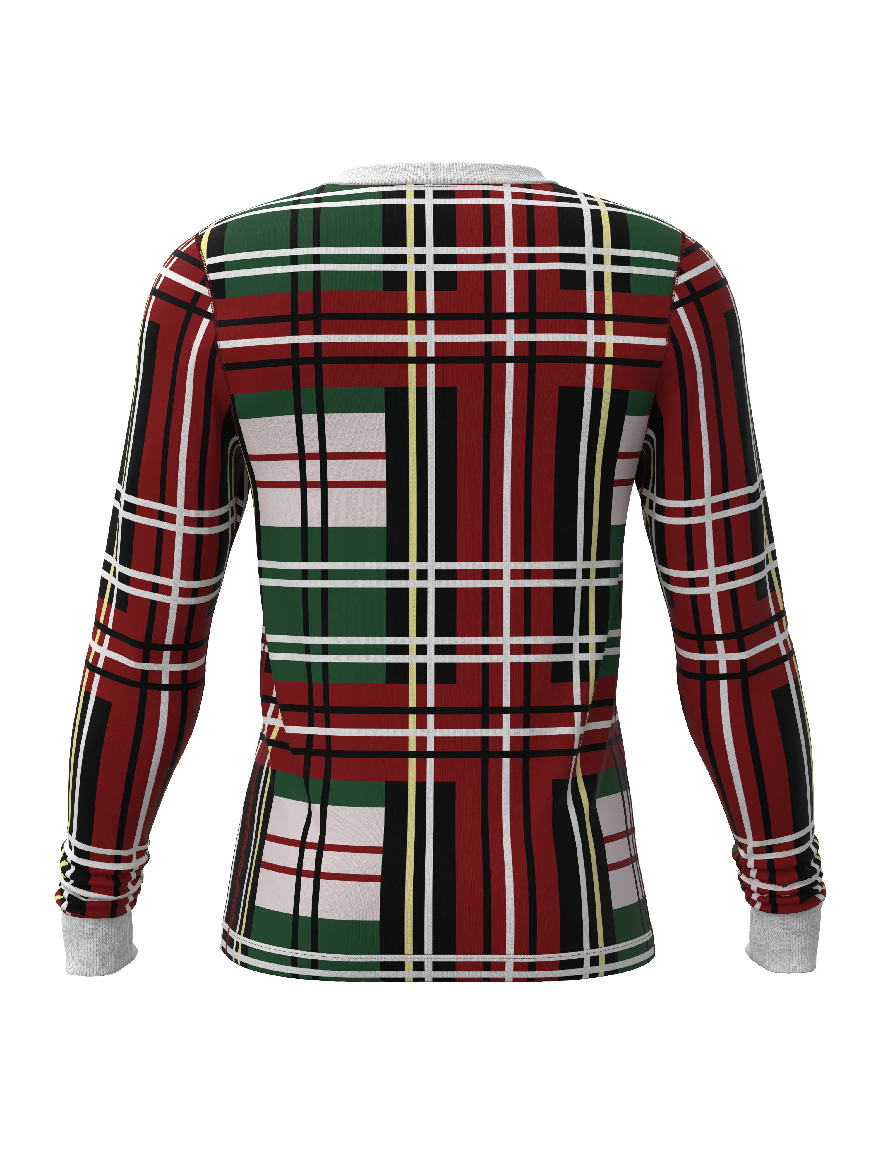 Christmas Plaid Long Sleeve Top (Men's)