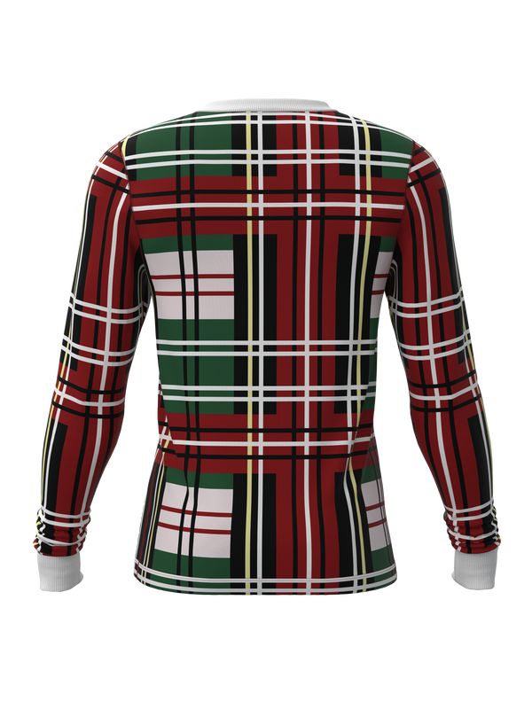 Christmas Bold Plaid Long Sleeve Top (Men's)