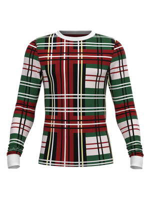Christmas Bold Plaid Long Sleeve Top (Men's)