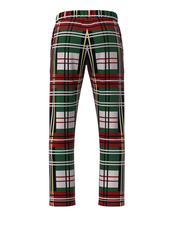 Christmas Bold Plaid Relaxed Fit Pants (Unisex)