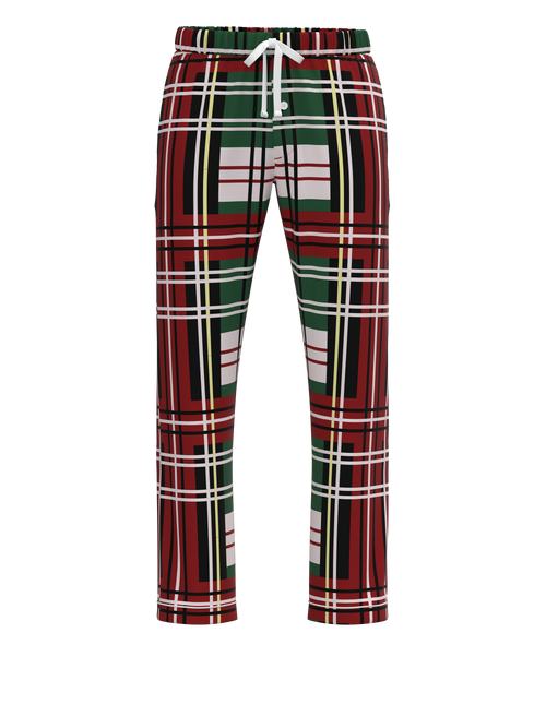 Christmas Bold Plaid Relaxed Fit Pants (Unisex)