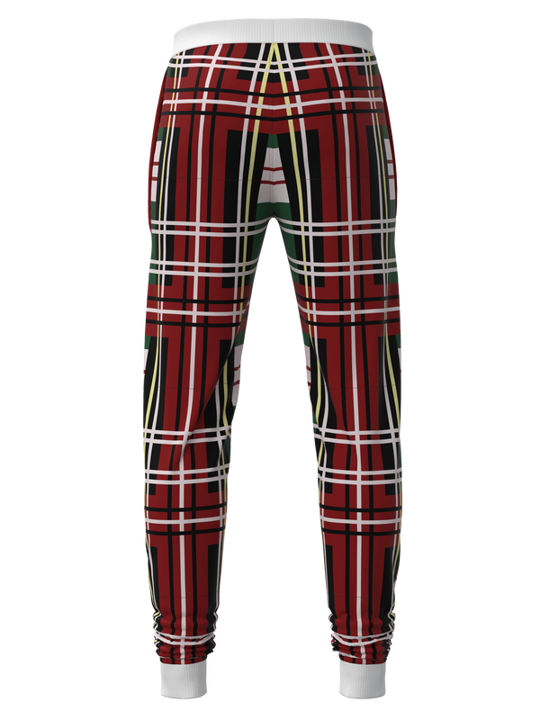 Christmas Bold Plaid Jogger Pants (Men's)