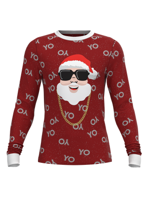 Christmas White Santa Top (Men's)