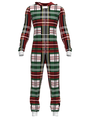 Christmas Bold Plaid Onesie (Men)
