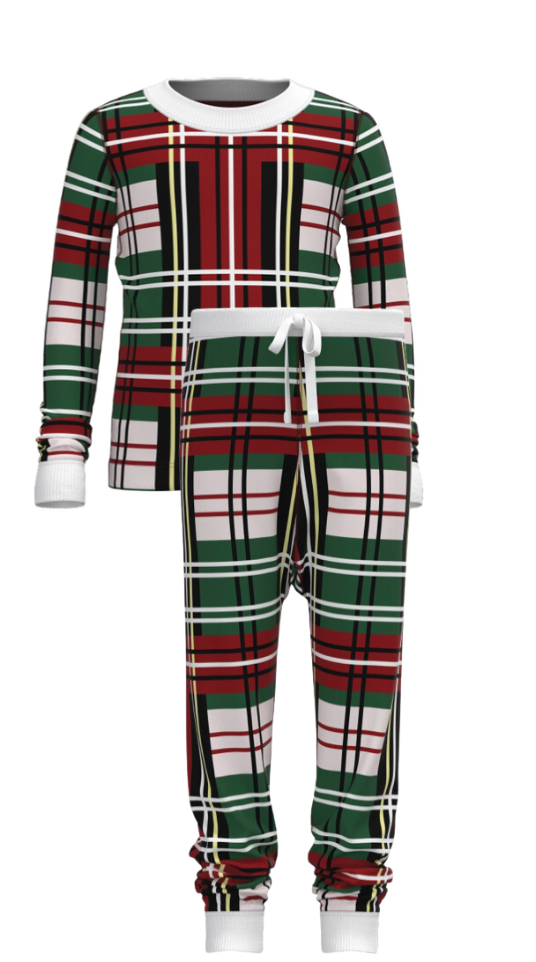 Christmas Plaid Set (Kids)