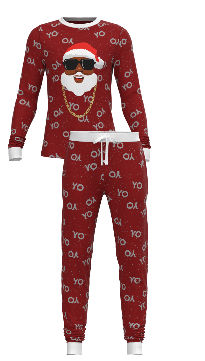 LANBAOSI Long Sleeve Pajama Set for Men Winter Soft Polar