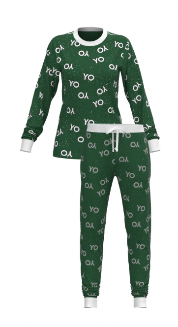 Christmas Yo Yo Yo Long Sleeve Top and Jogger Pant SET (Women)