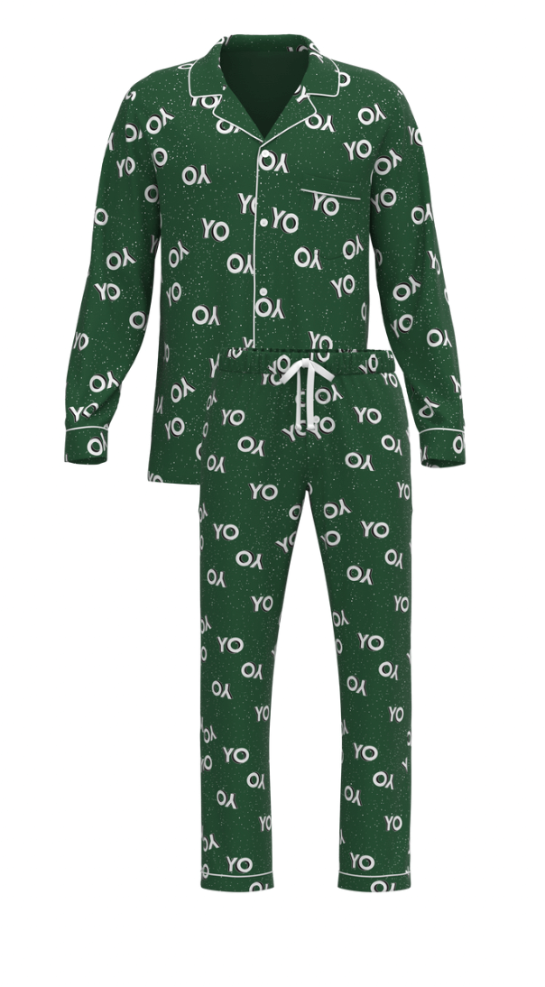 Christmas Yo Yo Yo Button Down Long Sleeve SET (Unisex)