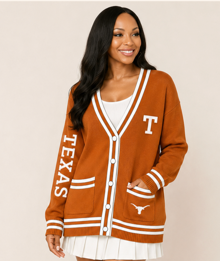 University of Texas Varsity Cardigan (Unisex)