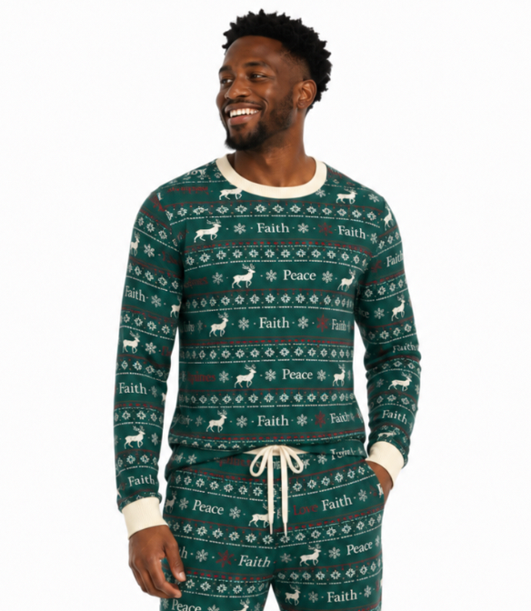 Christmas Wish Long Sleeve Top (Men's)