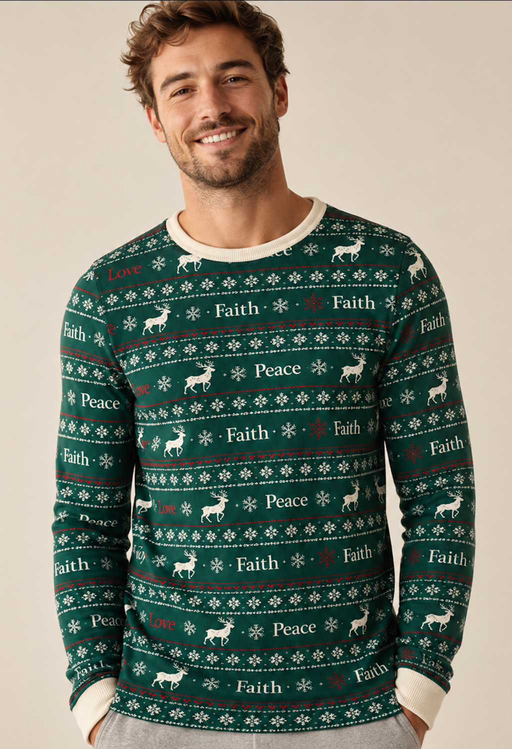 Christmas Wish Long Sleeve Top (Men's)