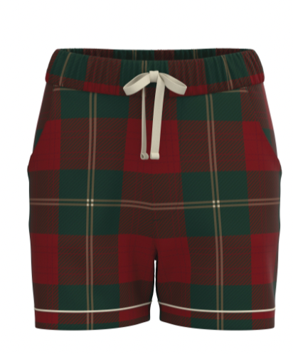 Christmas Legacy Plaid Shorts Set