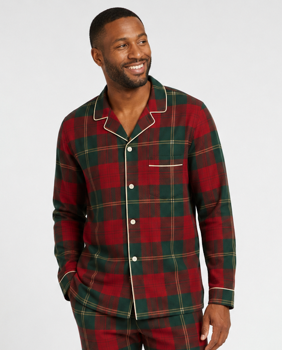 Christmas Legacy Plaid Button Down Top (Unisex)