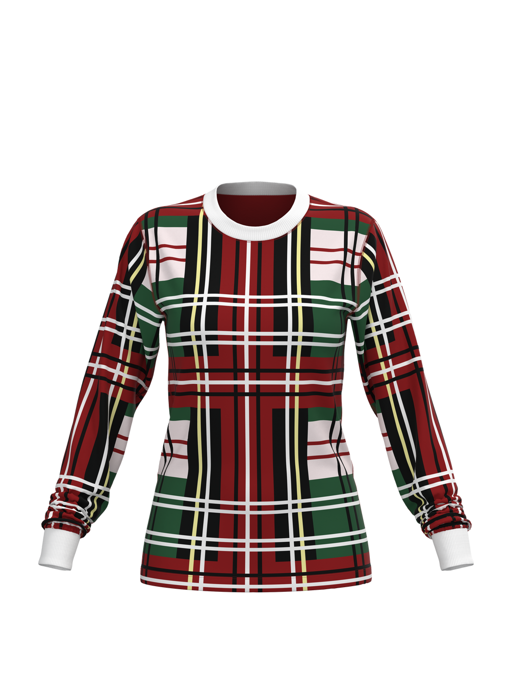 Christmas Bold Plaid Top (Women's)