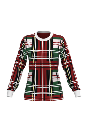 Christmas Bold Plaid Top (Women's)