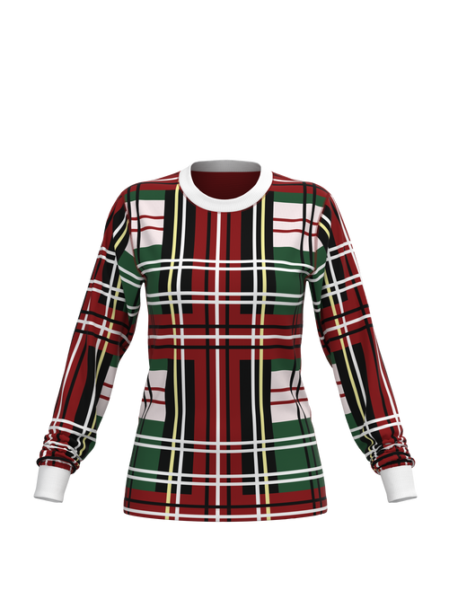 Christmas Bold Plaid Top (Women's)