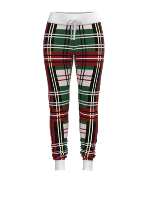 Christmas Bold Plaid Jogger Pants (Women's)