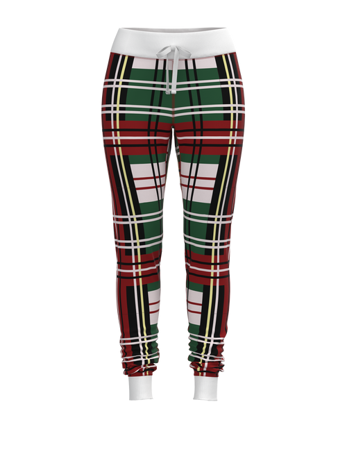 Christmas Bold Plaid Jogger Pants (Women's)