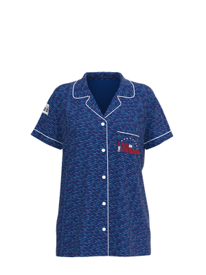 Inspirational Short Sleeve Button Down Team USA Top (Women's)