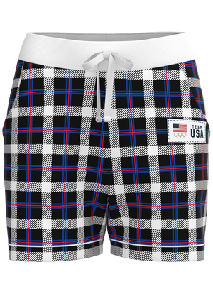 Team USA Plaid Shorts (Women's)