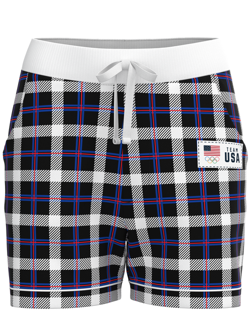 Team USA Plaid Shorts (Women's)