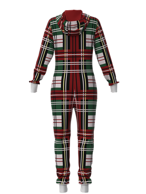 Christmas Bold Plaid Onesie (Women)