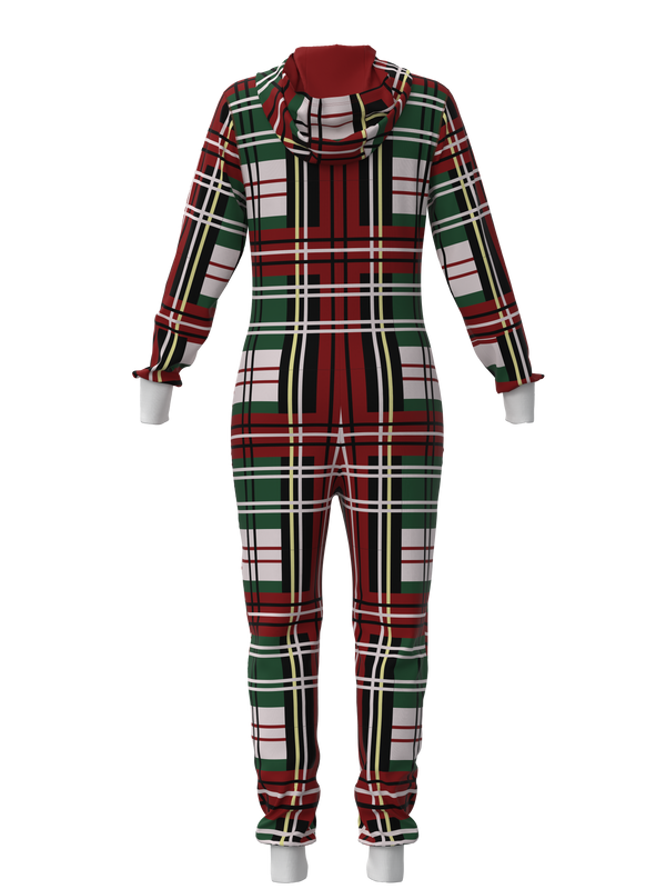 Christmas Bold Plaid Onesie (Women)