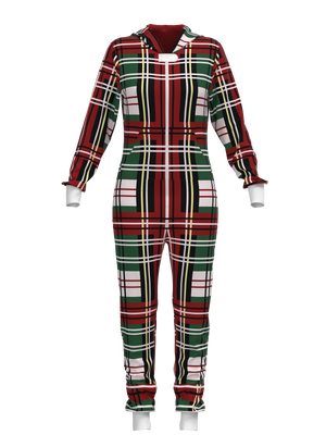 Christmas Bold Plaid Onesie (Women)