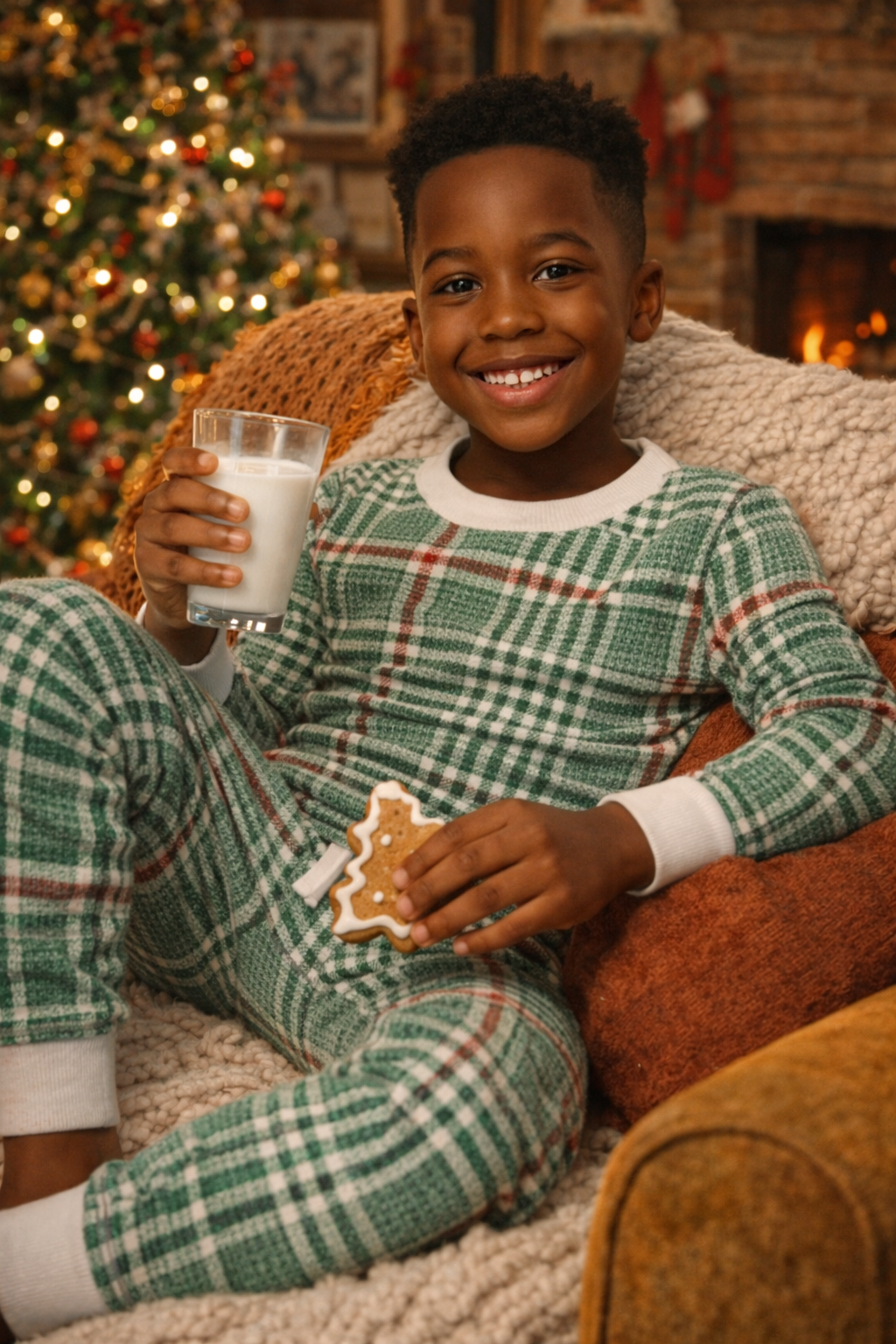 Christmas Soft Plaid Set (Kids)
